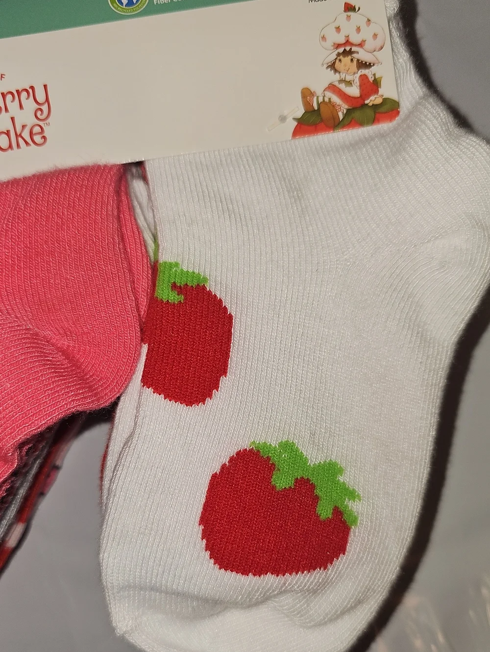 Strawberry Shortcake Character Toddler Ankle Socks, 10-pack, Size 4T-5T New